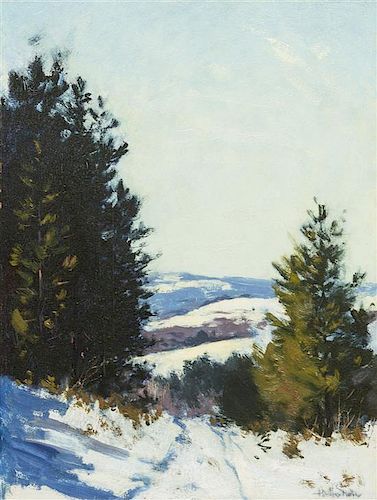 Hermann Dudley Murphy, (American, 1867-1945), Winter Landscape