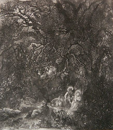 Rodolphe Bresdin etching