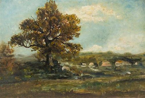 Henry Ward Ranger, (American, 1858-1916), Farmland Landscape