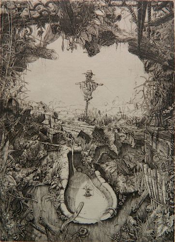 Philippe Mohlitz etching