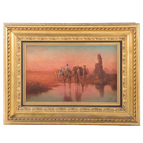 A. Sylvan. “Caravan with Camels,” Oil