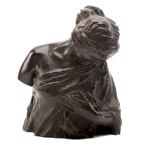 Janos Horvai. Bust of a Woman, Bronze