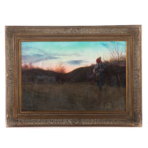 Lee Teler. "Hunting at Dawn," Oil on Canvas
