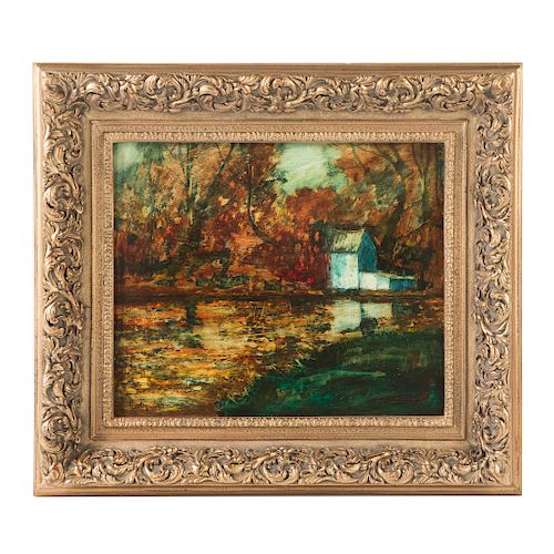 Donald Purdy. Autumn Landscape, Oil on Canvas