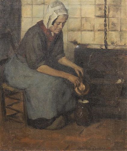 Julian Joseph, (American, 1882-1964), Seated Peasant Woman