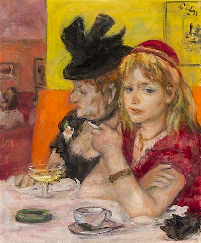 Robert Philipp, (American, 1895-1981), Cafe - Russian Tea Room