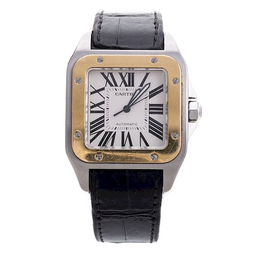 A Gentlemen's Cartier Santos 100 Watch
