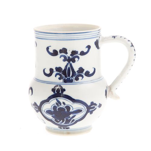 Chinese Export Dutch Influenced Porcelain Cann