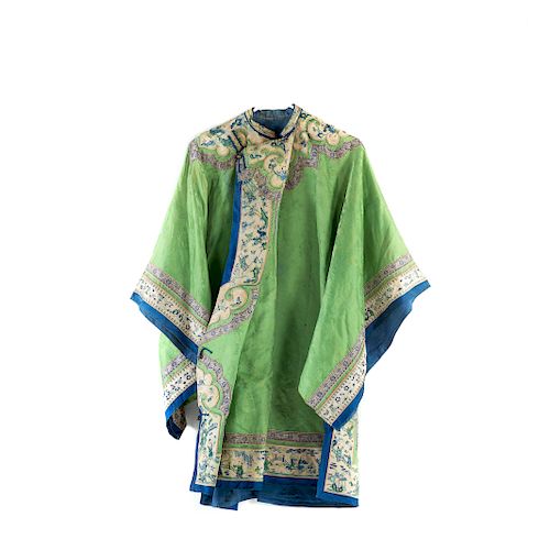 Chinese Embroidered Silk Tunic