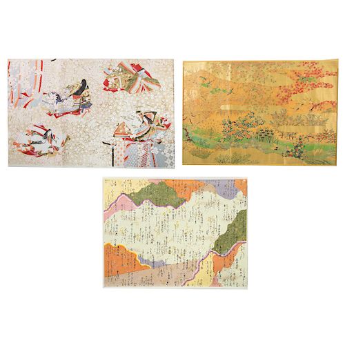 Three Japanese Color Woodblock Prints