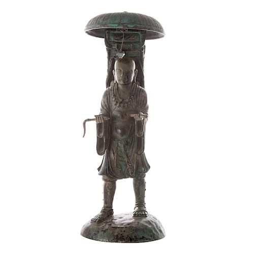 Chinese Bronze Figure of a Traveller