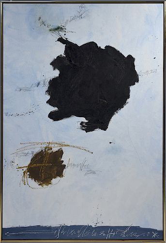 Kikuo Saito (b.1939) oil on canvas “Moors-Moon” 1993
