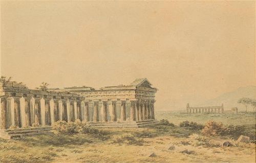 John Warwick Smith, (British, 1749-1831), Temple Ruins