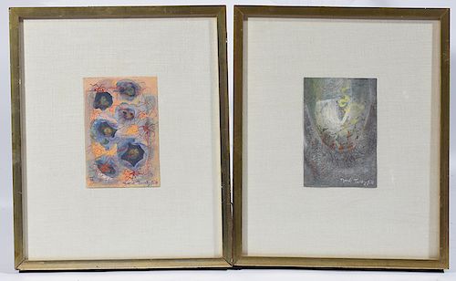 Two Mark Turbyfill gouaches, abstract compositions