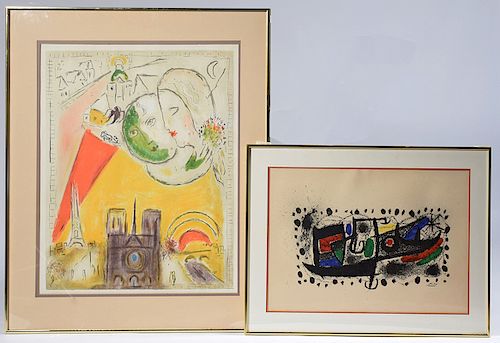 Two lithographs