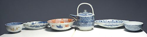 Six pieces of Japanese ceramics