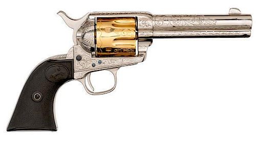 Contemporary Engraved Colt Single Action Army Revolver 