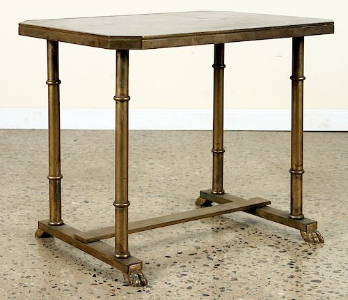 FRENCH BRONZE MARBLE TABLE MANNER OF SERGE ROCHE