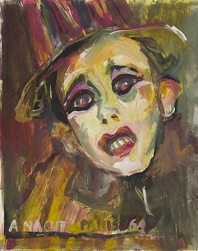 Artur Nacht-Samborski, (Polish, 1898-1974), Clown Head, 1964