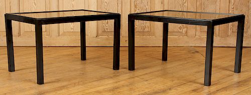 PAIR FRENCH SIDE TABLES MANNER JEAN-MICHEL FRANK