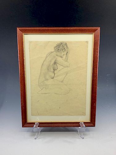 Lawton Parker Drawing of a Female Nude