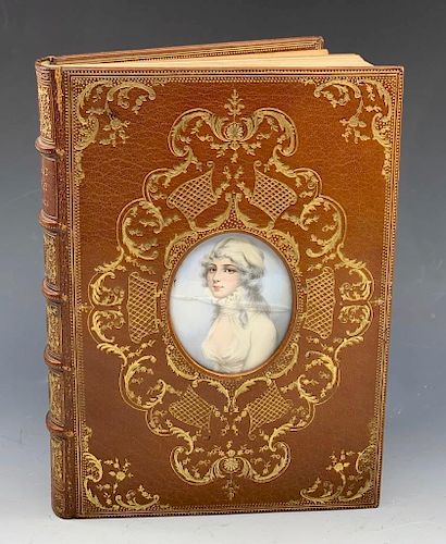 Cosway Miniature Portrait Cosway-style binding by