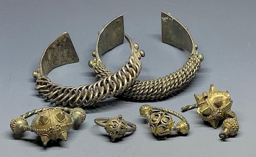 Collection of Ancient Silver Jewelry
