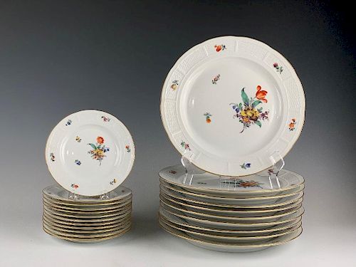Grouping of Nymphenburg Porcelain Plates