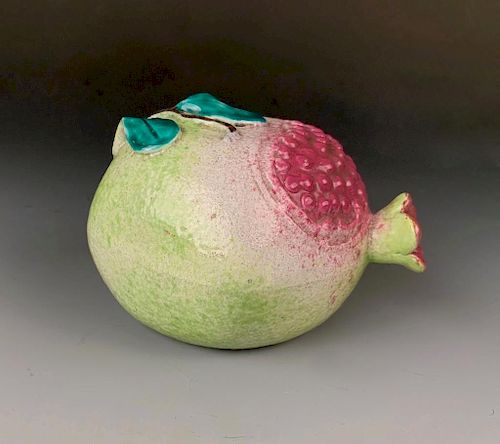 Chinese Polychrome Glaze Export Pomegranate