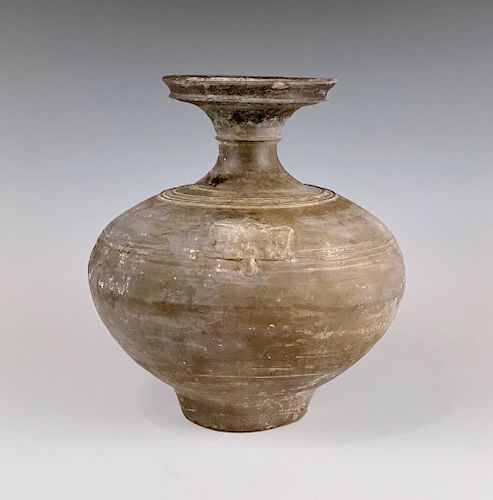 Chinese Han Black Pottery Vase