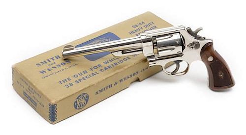 **Smith and Wesson Pre-Model 20 Heavy Duty .38/44 Model of 1950 DA Revolver  