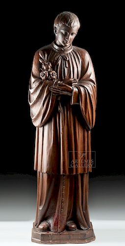 19th C. Spanish Era Filipino Wooden Saint