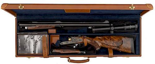 **Custom Finely Engraved Deluxe Blaser 500 Nitro Double Rifle 
