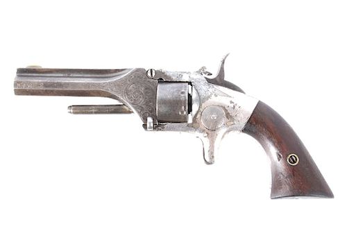 Engraved Manhattan Arms .22 Cal Pocket Revolver