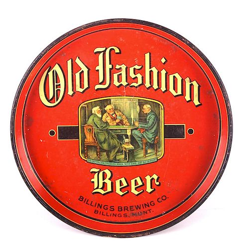 Billings Brewing Old Fashion Beer Tray Montana
