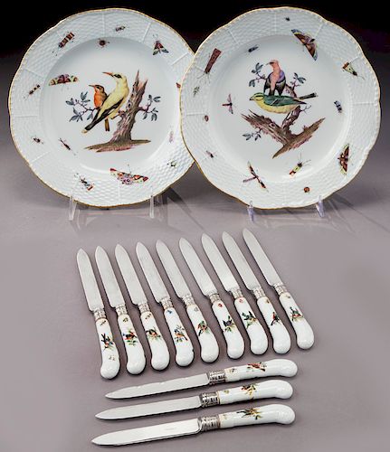Pr. Meissen plates decorated with