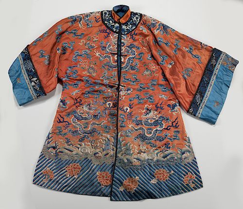 Chinese Qing Imperial embroidered robe,
