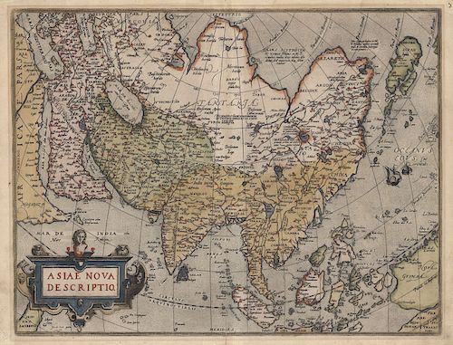 Asiae Nova Descriptio - Abraham Ortelius 1592