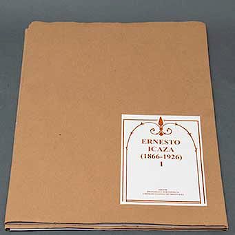 Ernesto Icaza. (México, 1866 - 1926) Carpeta con 12 reproducciones y 2 láminas de introducción. Impresión en offset sobre papel....