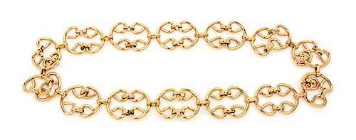 * A Chanel Goldtone Chain Link Belt.