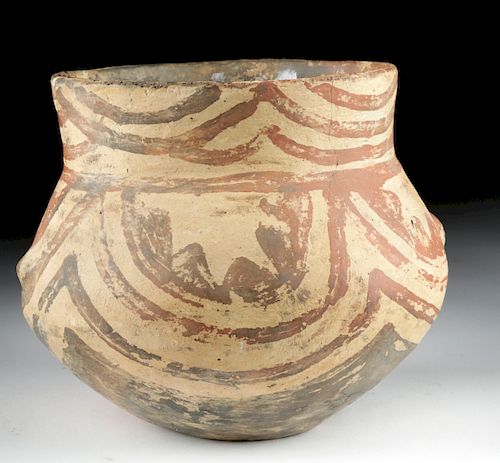 Anatolian Hacilar Painted Pottery Jar