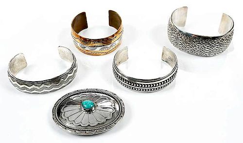 Five Pieces Southwestern Jewelry