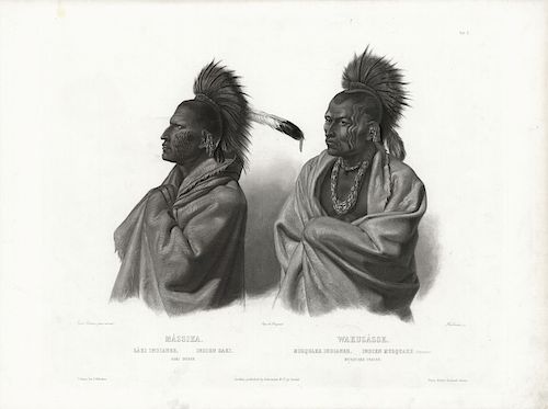Karl Bodmer - Massika & Wakusasse - Native Americans