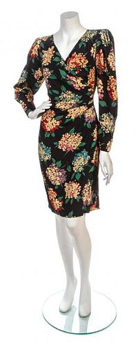 * An Emanuel Ungaro Floral Print Dress, Size 8.