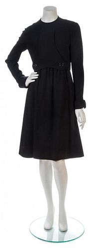 A Geoffrey Beene Little Black Wool Dress,