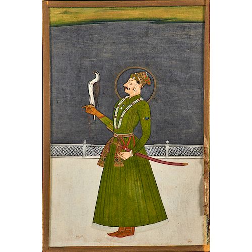 INDIAN ILLUSTRATION OF A RAJASTHANI PRINCE