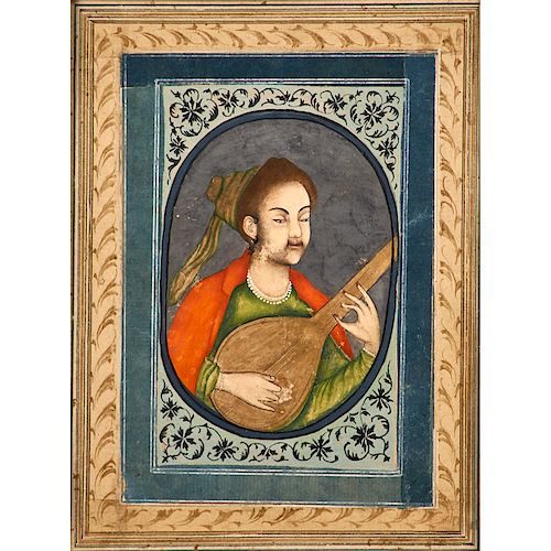 INDIAN ILLUSTRATION OF A MUSICIAN