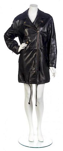 A Moschino Leather Jacket,