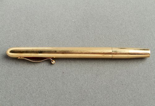 14K Yellow Gold Mechanical Pencil for Thick Lead