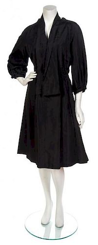 A Pauline Trigere Black Coat,